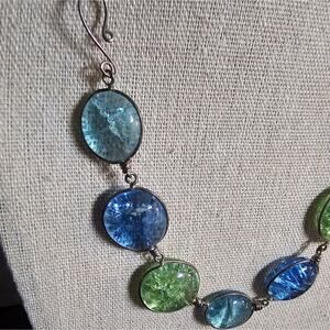 Boutique domed glass bead Convertible necklace/bracelet